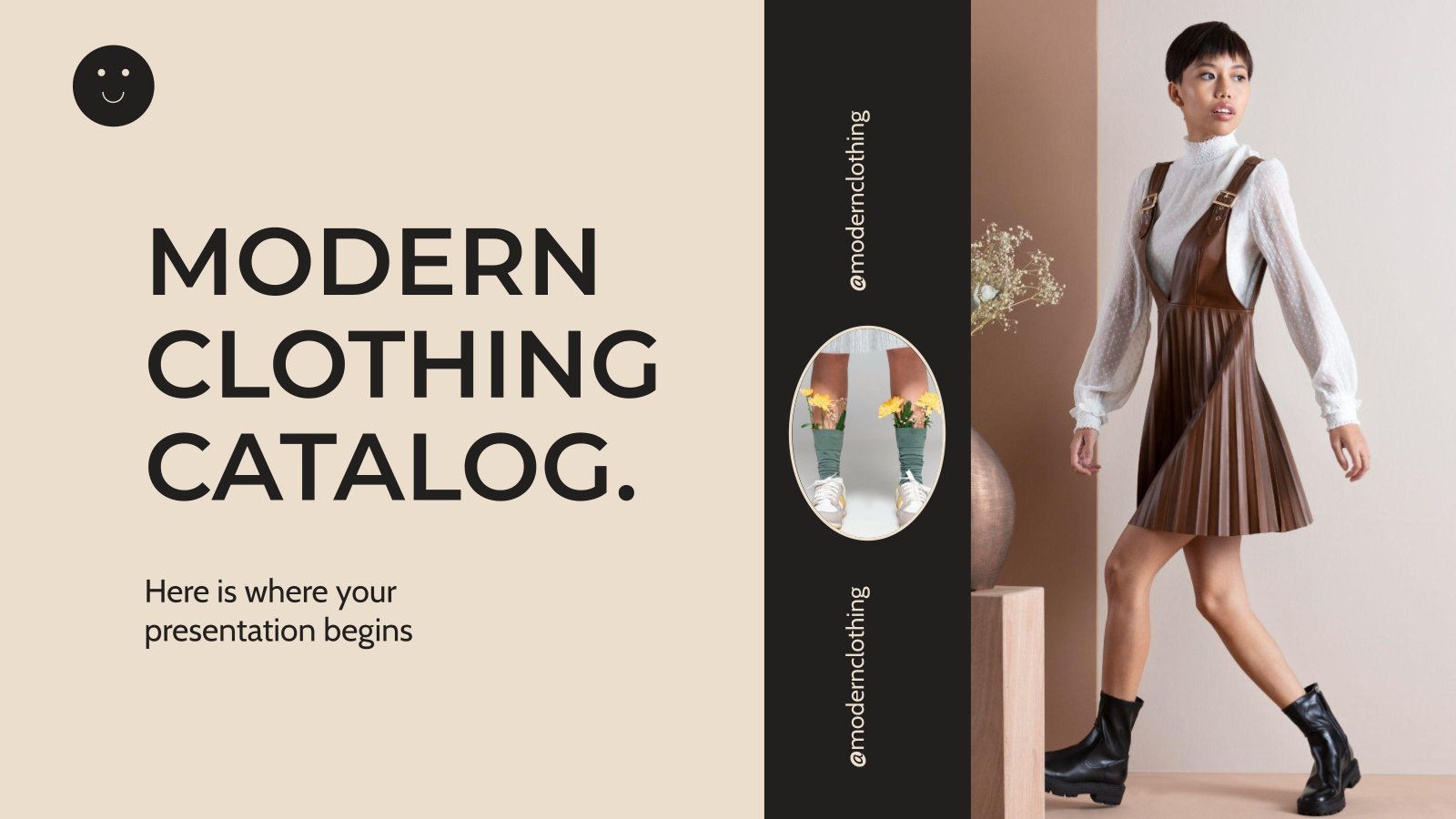 Free templates for Google Slides and PowerPoint about clothes