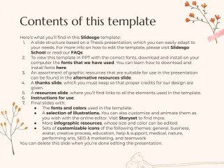 Plantilla de presentación Tesis de estética Cottagecore