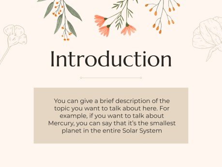 Plantilla de presentación Tesis de estética Cottagecore