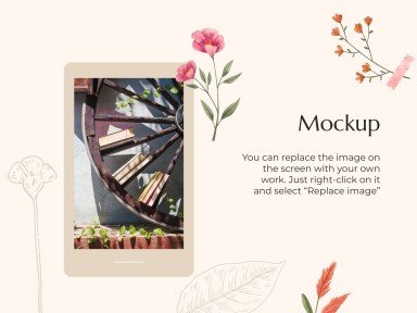 Plantilla de presentación Tesis de estética Cottagecore