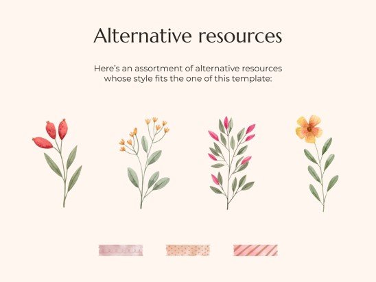 Plantilla de presentación Tesis de estética Cottagecore