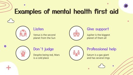 청소년 정신건강 응급처치 워크숍 프레젠테이션 템플릿