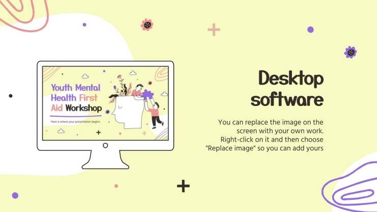 청소년 정신건강 응급처치 워크숍 프레젠테이션 템플릿