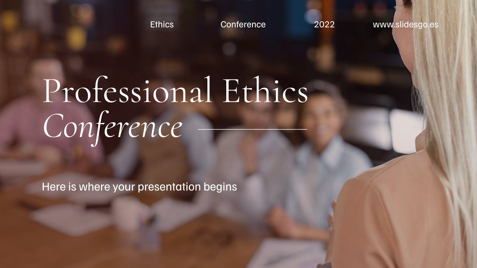 Professional Ethics Conference presentation template 