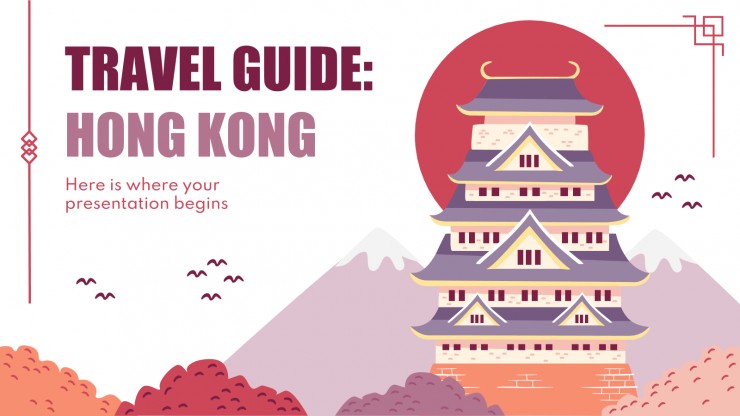 Travel Guide: Hong Kong presentation template