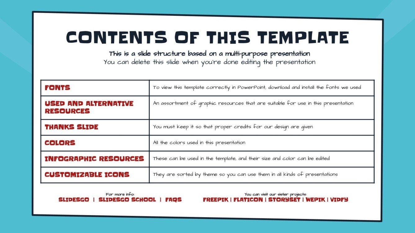 Comic Style Google Slides theme and PowerPoint template