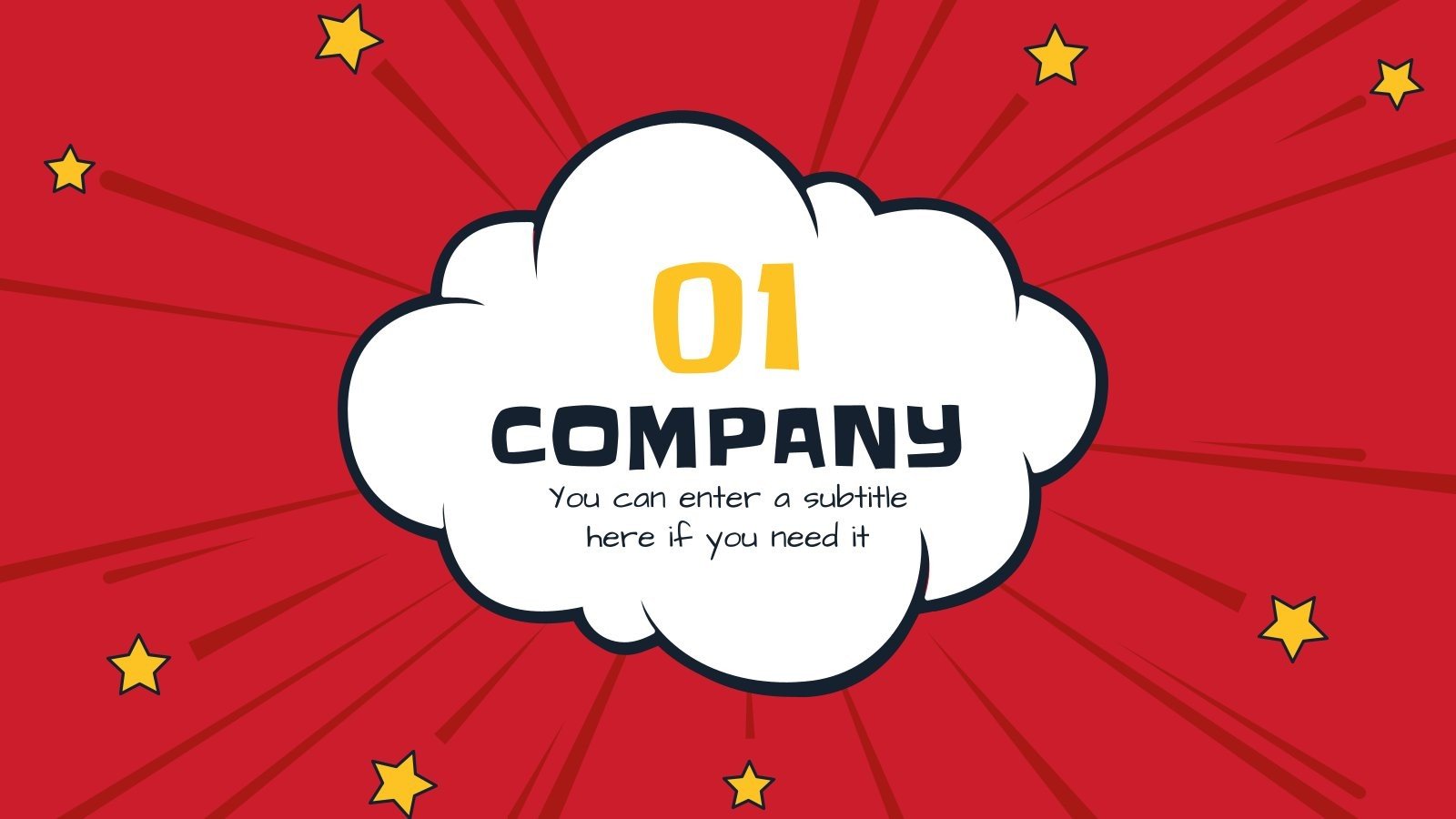 Comic Style Google Slides theme and PowerPoint template