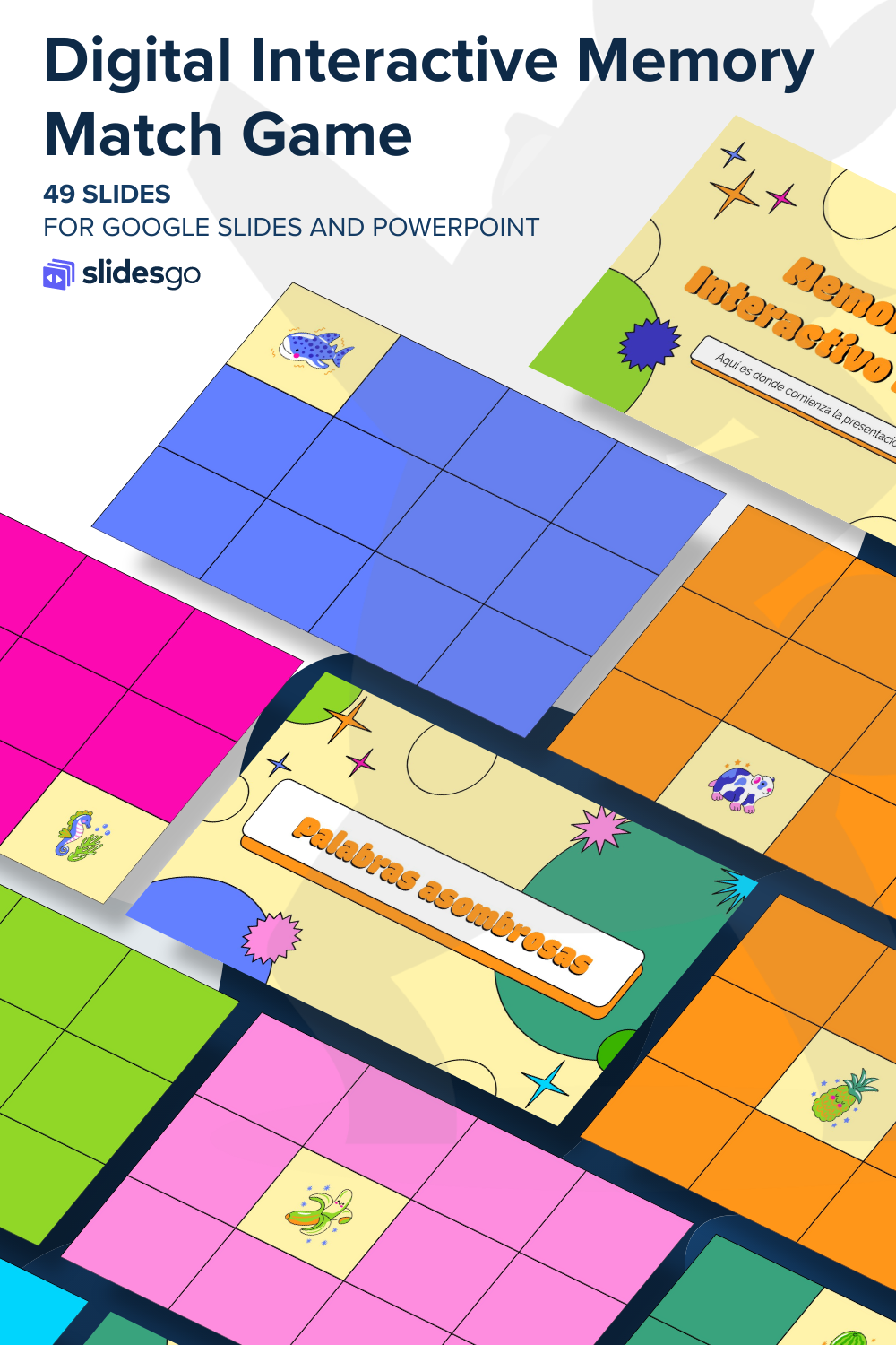 Digital Interactive Memory Match Game | Google Slides & PPT