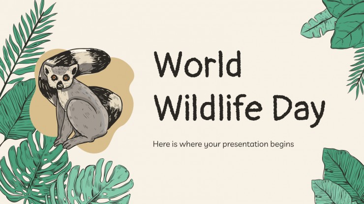 Doodle World Wildlife Day presentation template