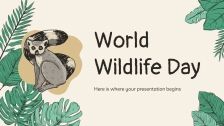 Doodle World Wildlife Day presentation template
