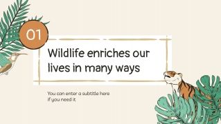 Doodle World Wildlife Day presentation template