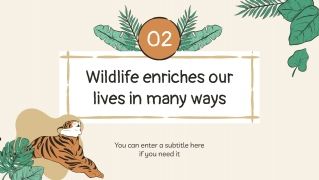 Doodle World Wildlife Day presentation template