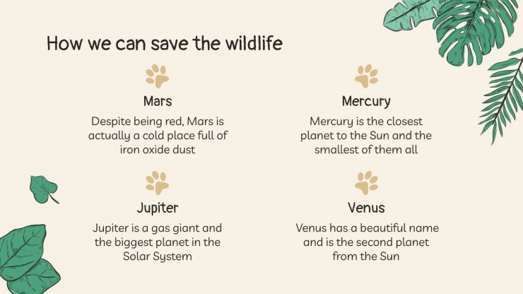 Doodle World Wildlife Day presentation template