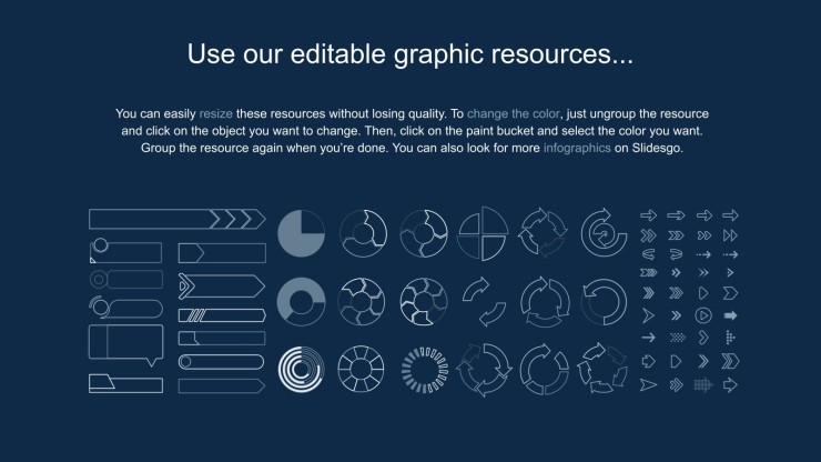 Kreatives & modernes Duotone Pitch Deck Präsentationsvorlage