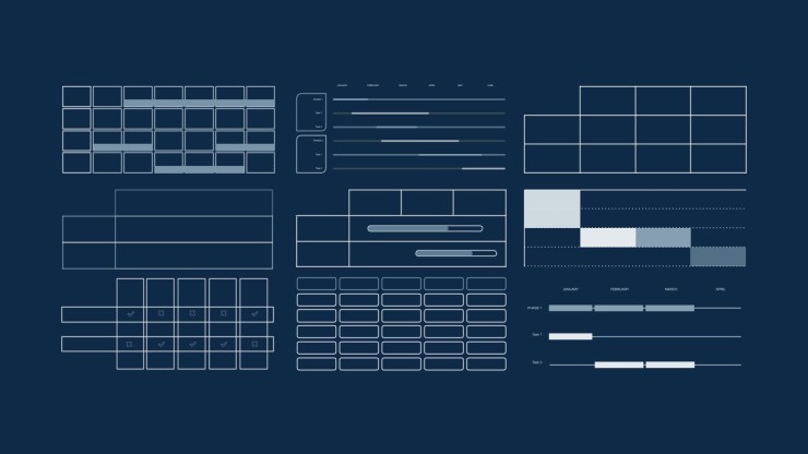 Pitch deck créatif et moderne en duotone Modèles de présentation