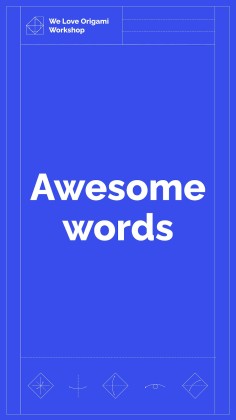 Plantilla de presentación Taller: nos encanta el origami