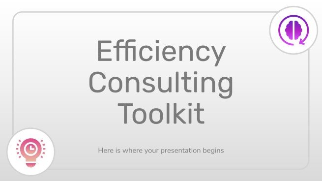 Efficiency Consulting Toolkit presentation template 