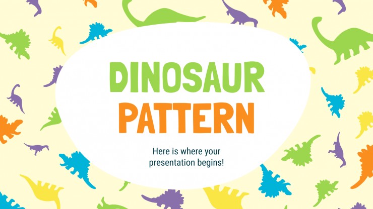 Modelo de apresentação Desenhos de dinossaurios
