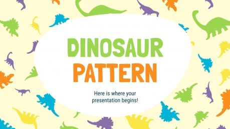 Modelo de apresentação Desenhos de dinossaurios