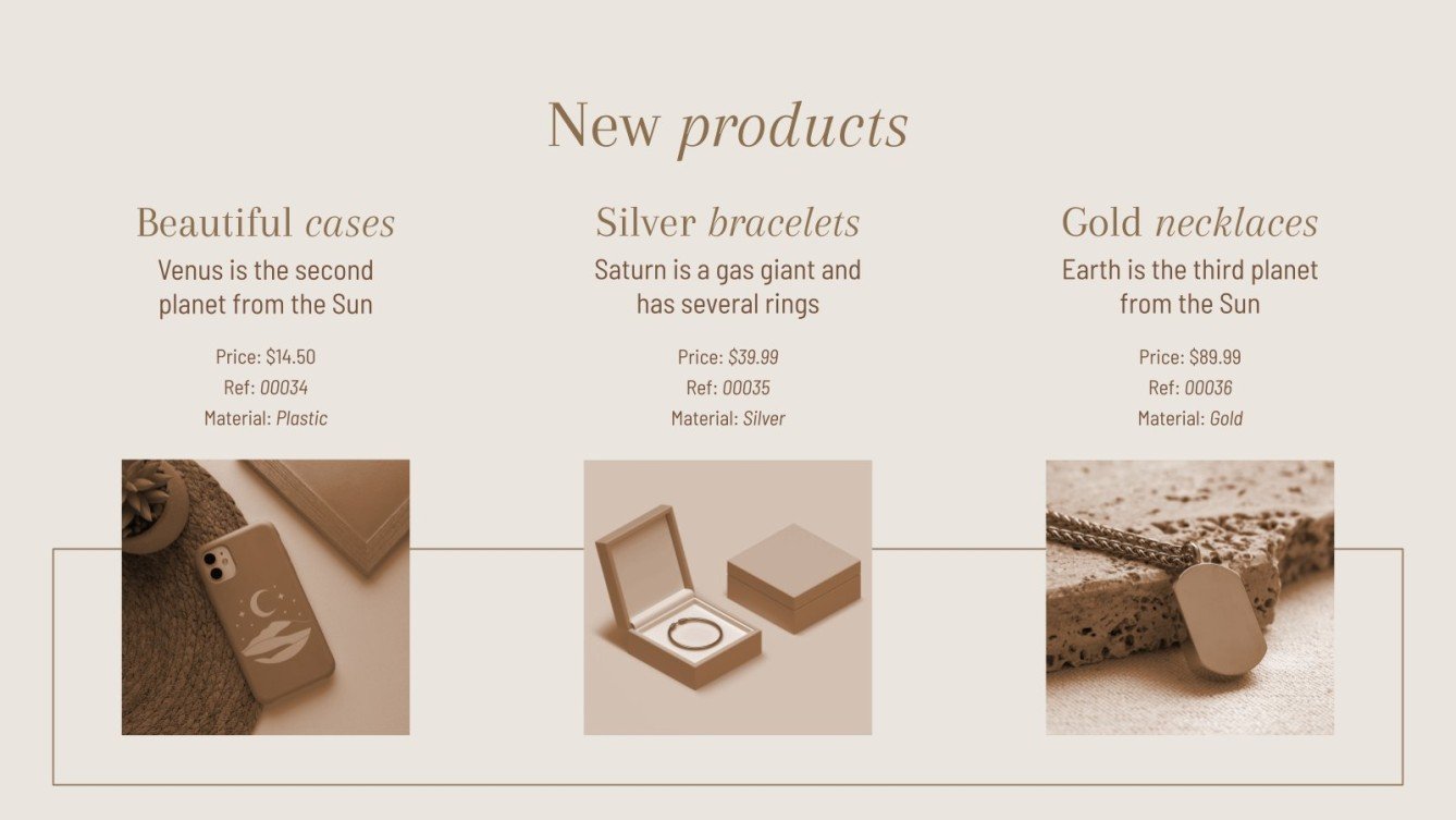 Jewelry & Accessories Catalog Google Slides and PowerPoint