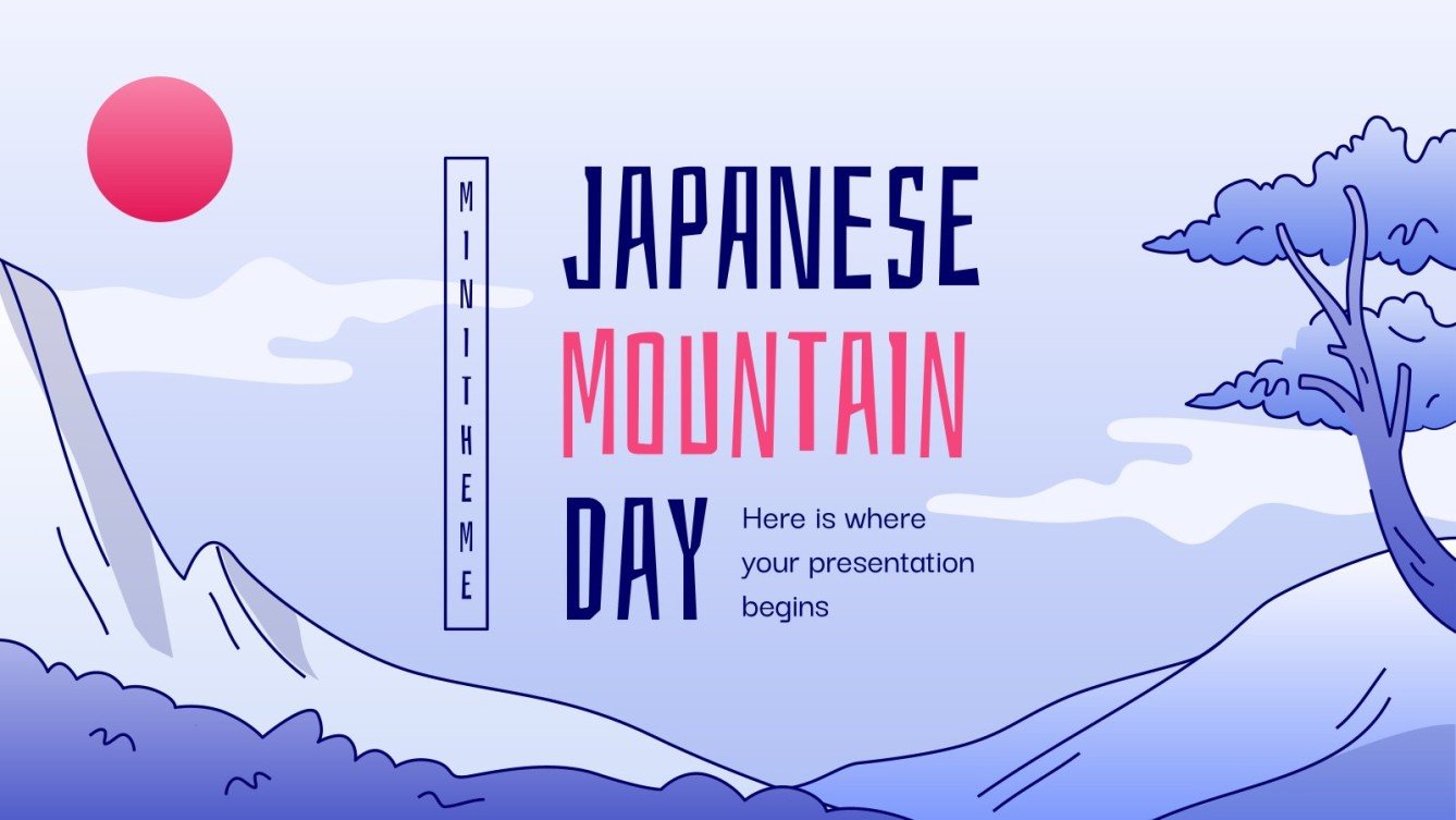 Japanese Mountain Day Minitheme Google Slides & PowerPoint