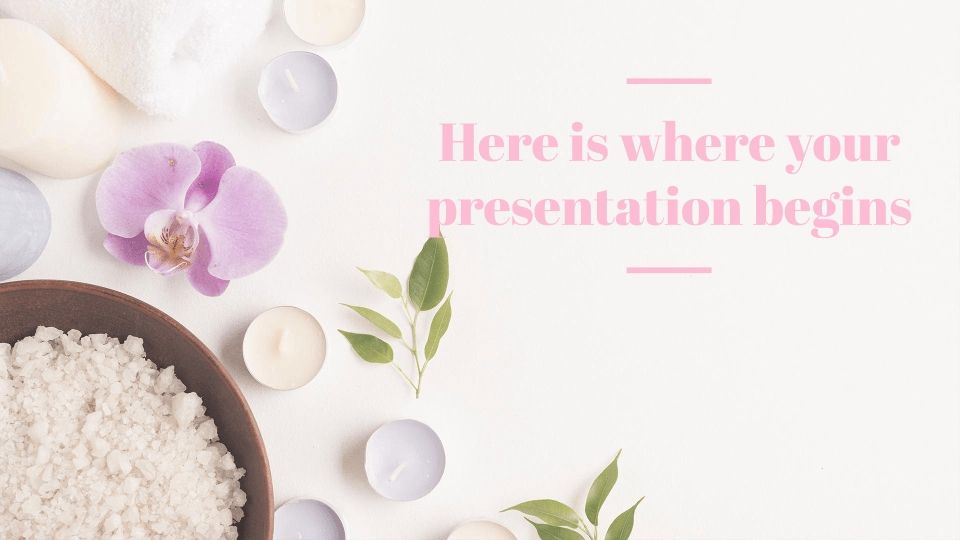 Spa & Entspannung Präsentationsvorlage