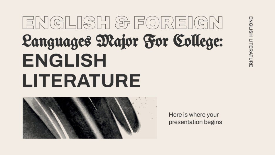 Major in English Literature Google Slides & PowerPoint
