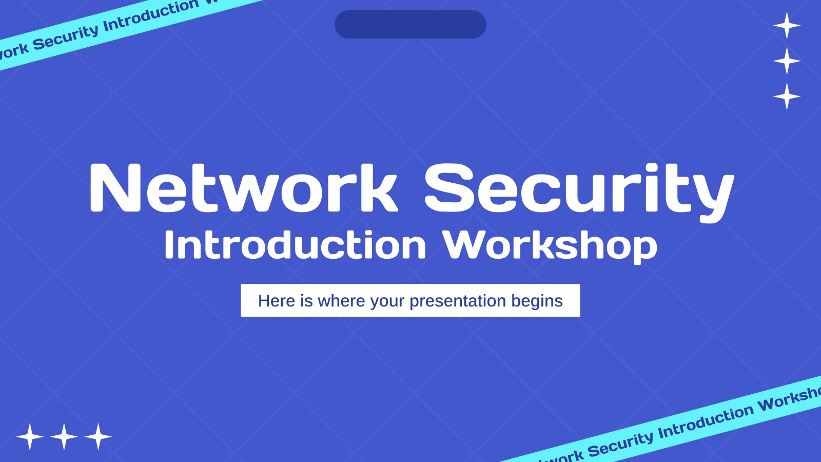 Network Security Introduction Workshop presentation template 