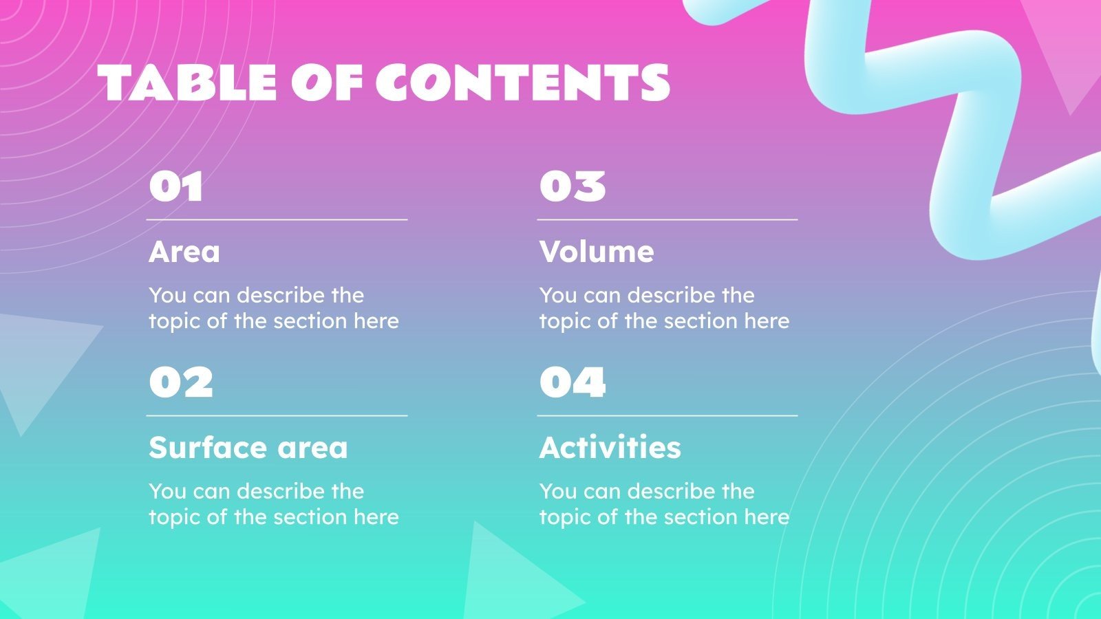 中学数学科目 七年级 二维和三维图形与几何 教育ppt模版 懒人ppt