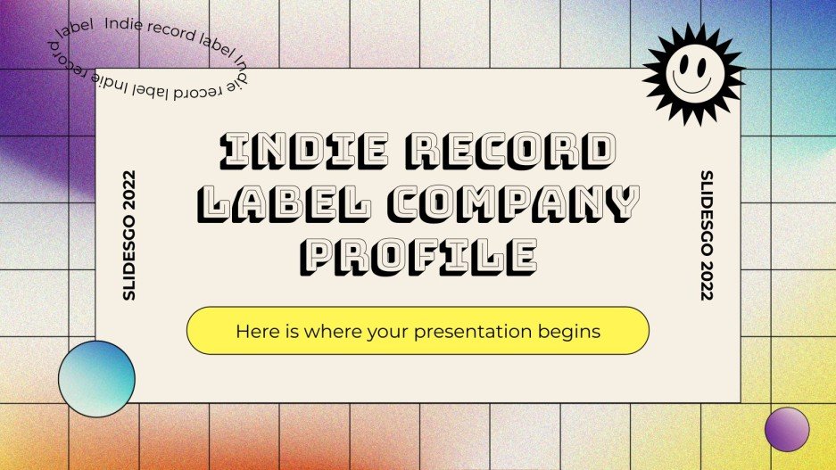 Indie Record Label Company Profile Google Slides & PPT