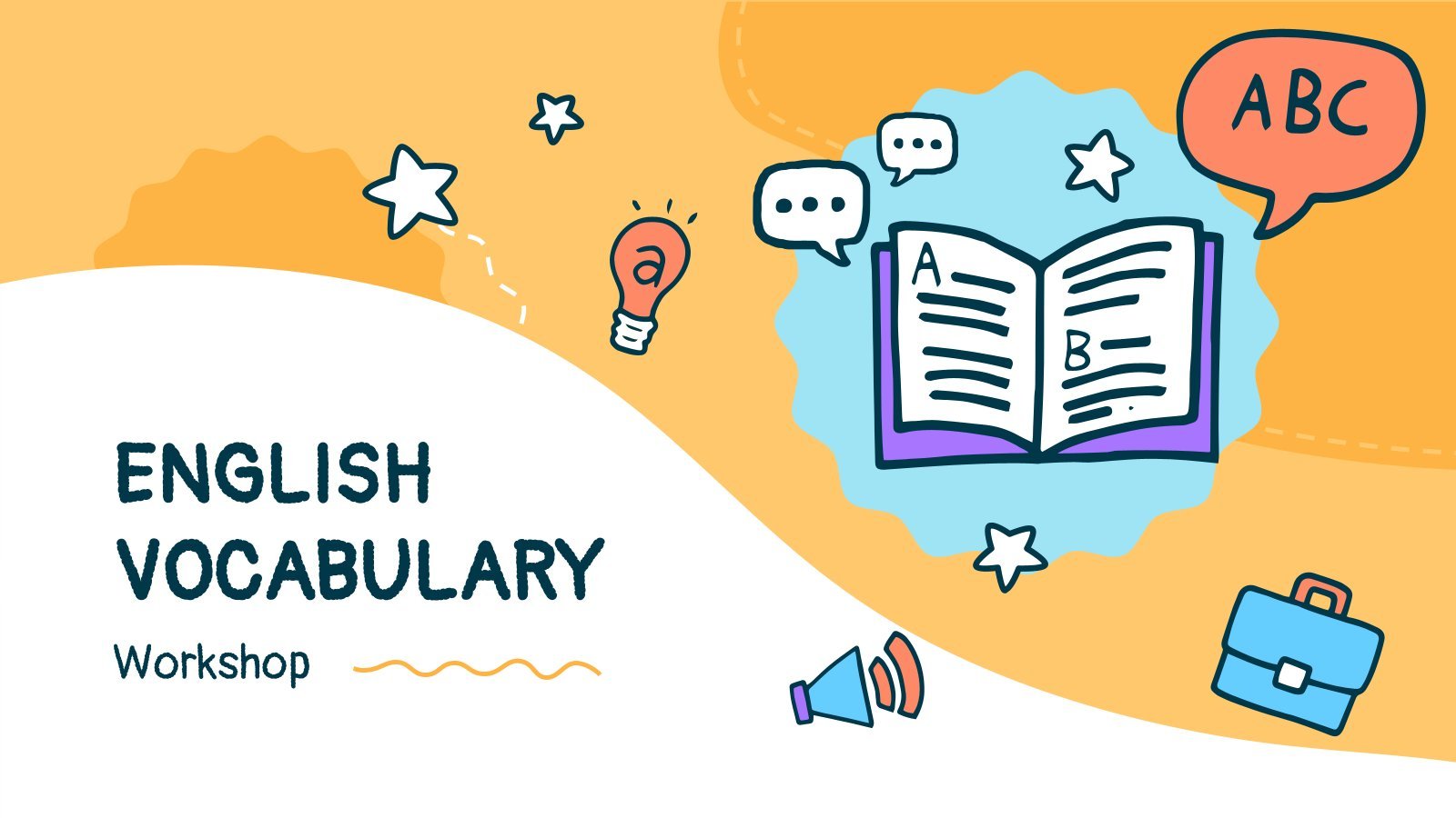 English Vocabulary Workshop presentation template 