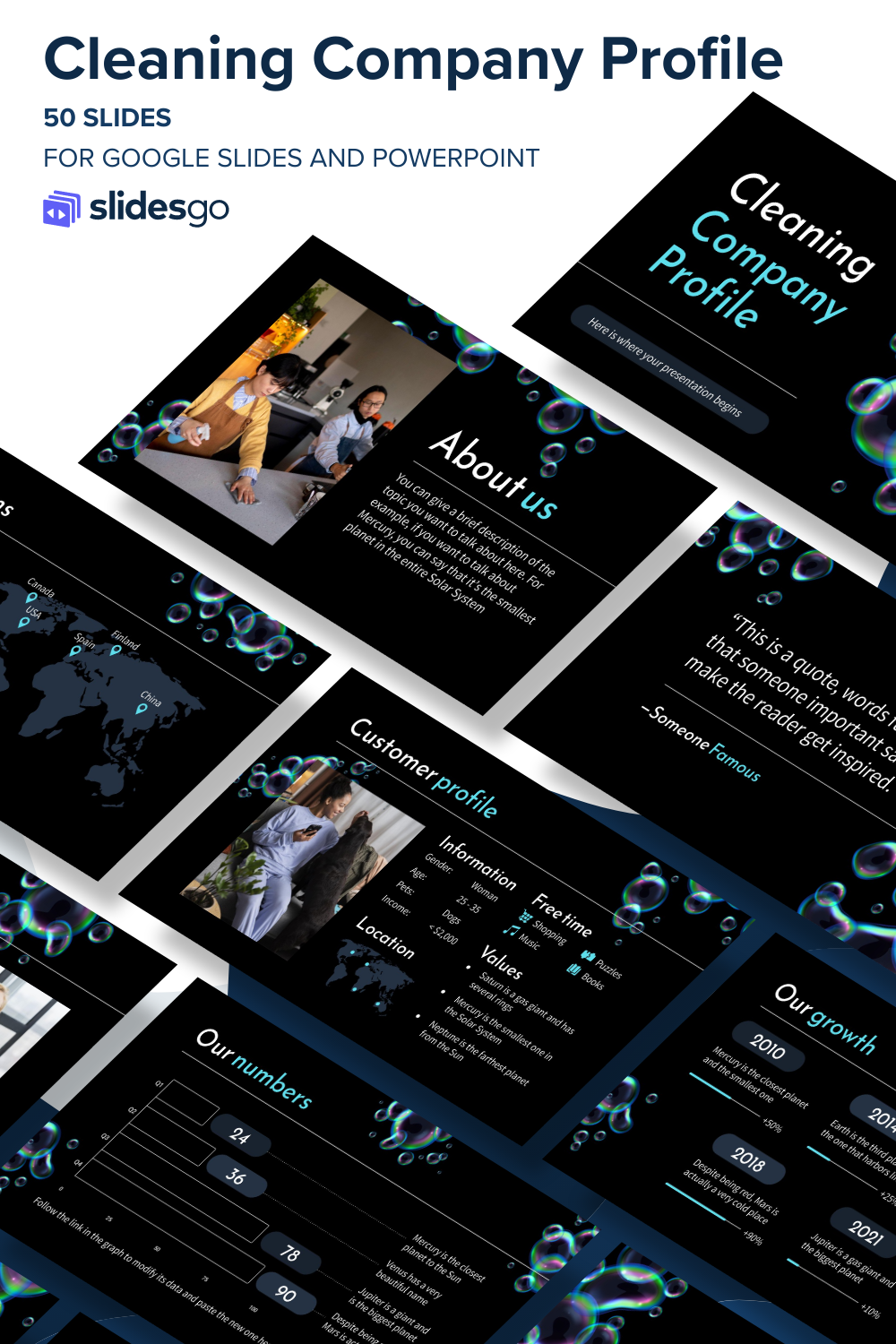 Cleaning Company Profile | Google Slides and PowerPoint