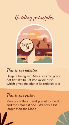 Plantilla de presentación Stickers de Arizona para redes sociales