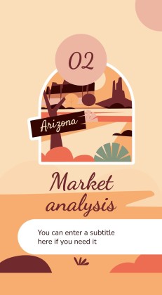 Plantilla de presentación Stickers de Arizona para redes sociales