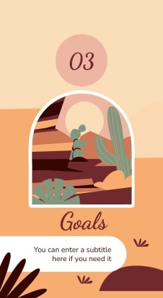 Plantilla de presentación Stickers de Arizona para redes sociales