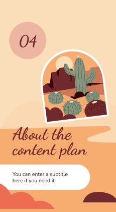 Plantilla de presentación Stickers de Arizona para redes sociales