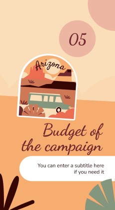 Plantilla de presentación Stickers de Arizona para redes sociales