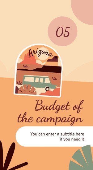 Plantilla de presentación Stickers de Arizona para redes sociales