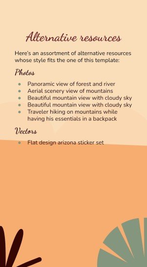 Plantilla de presentación Stickers de Arizona para redes sociales