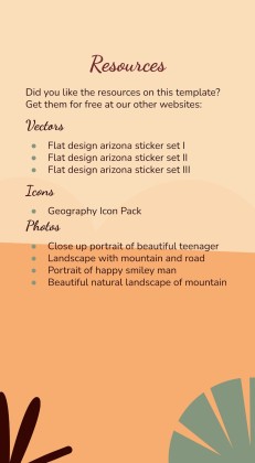 Plantilla de presentación Stickers de Arizona para redes sociales