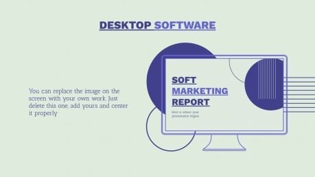 Soft Marketing Report presentation template 