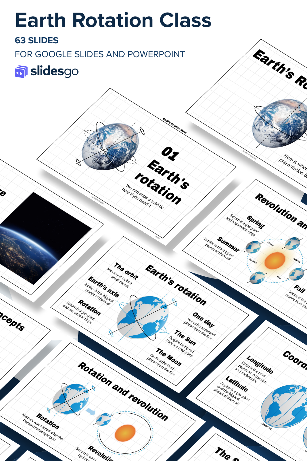 Earth's Rotation Class | Google Slides & PowerPoint template