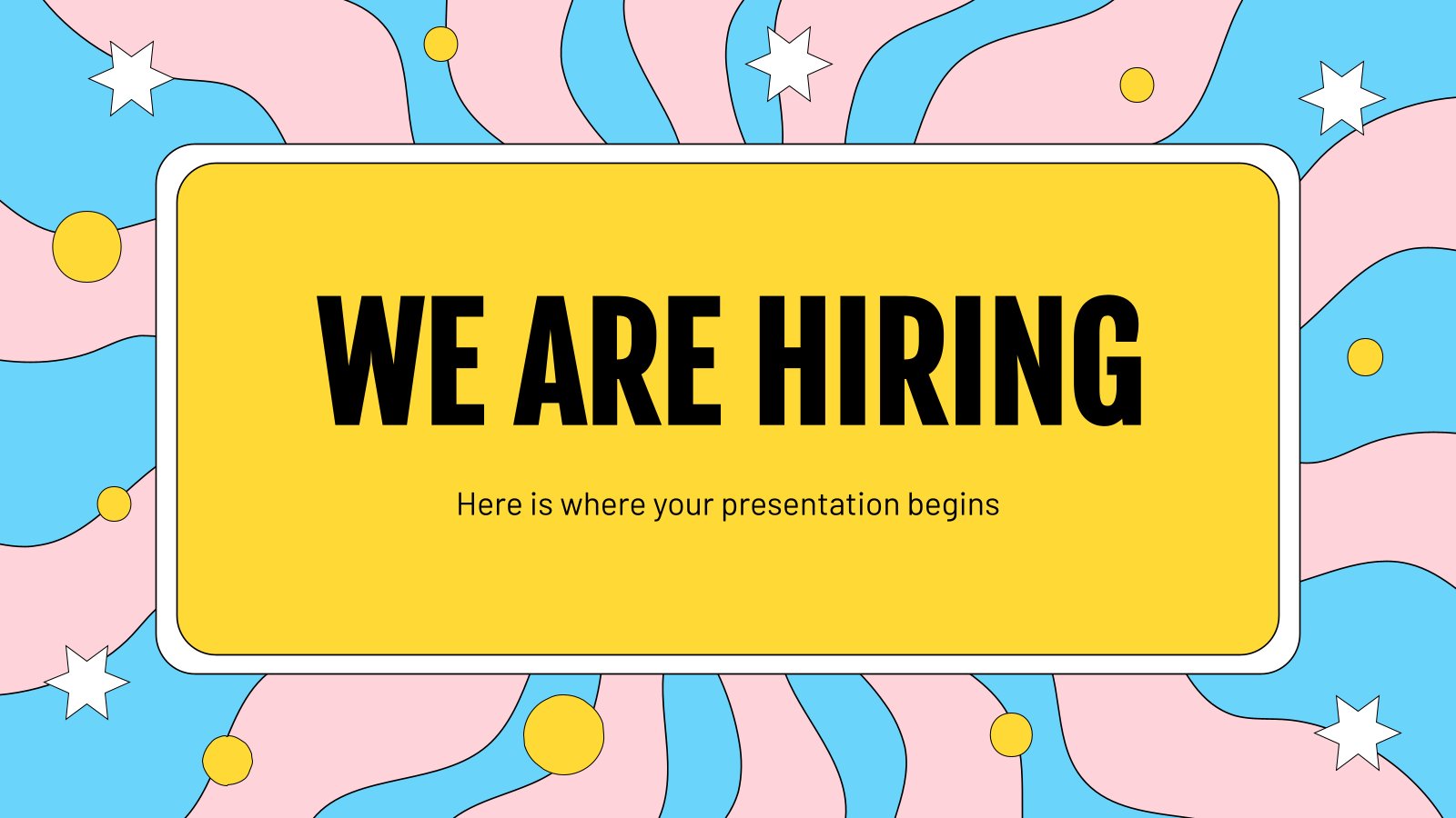 Wir suchen dich! Instagram Posts Präsentationsvorlage