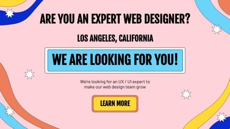 Wir suchen dich! Instagram Posts Präsentationsvorlage