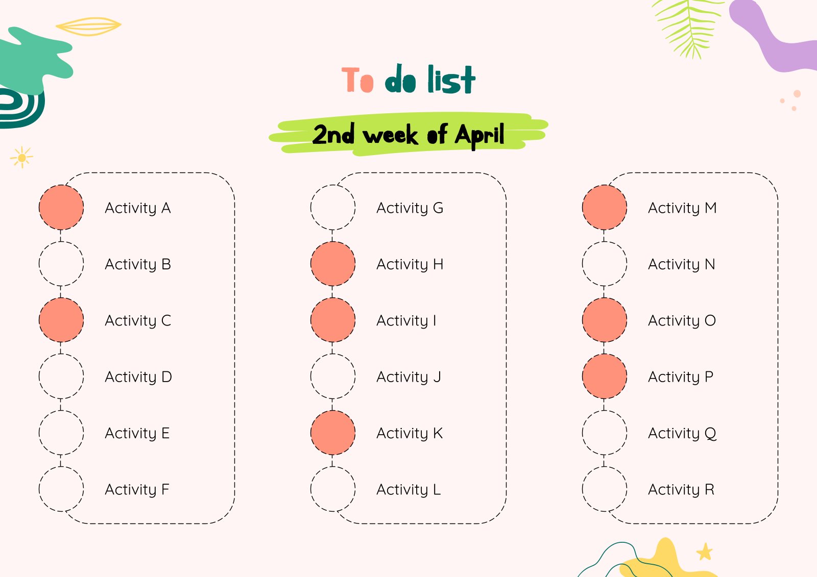Printable Weekly To Do List for Pre-K | Google Slides &amp; PPT