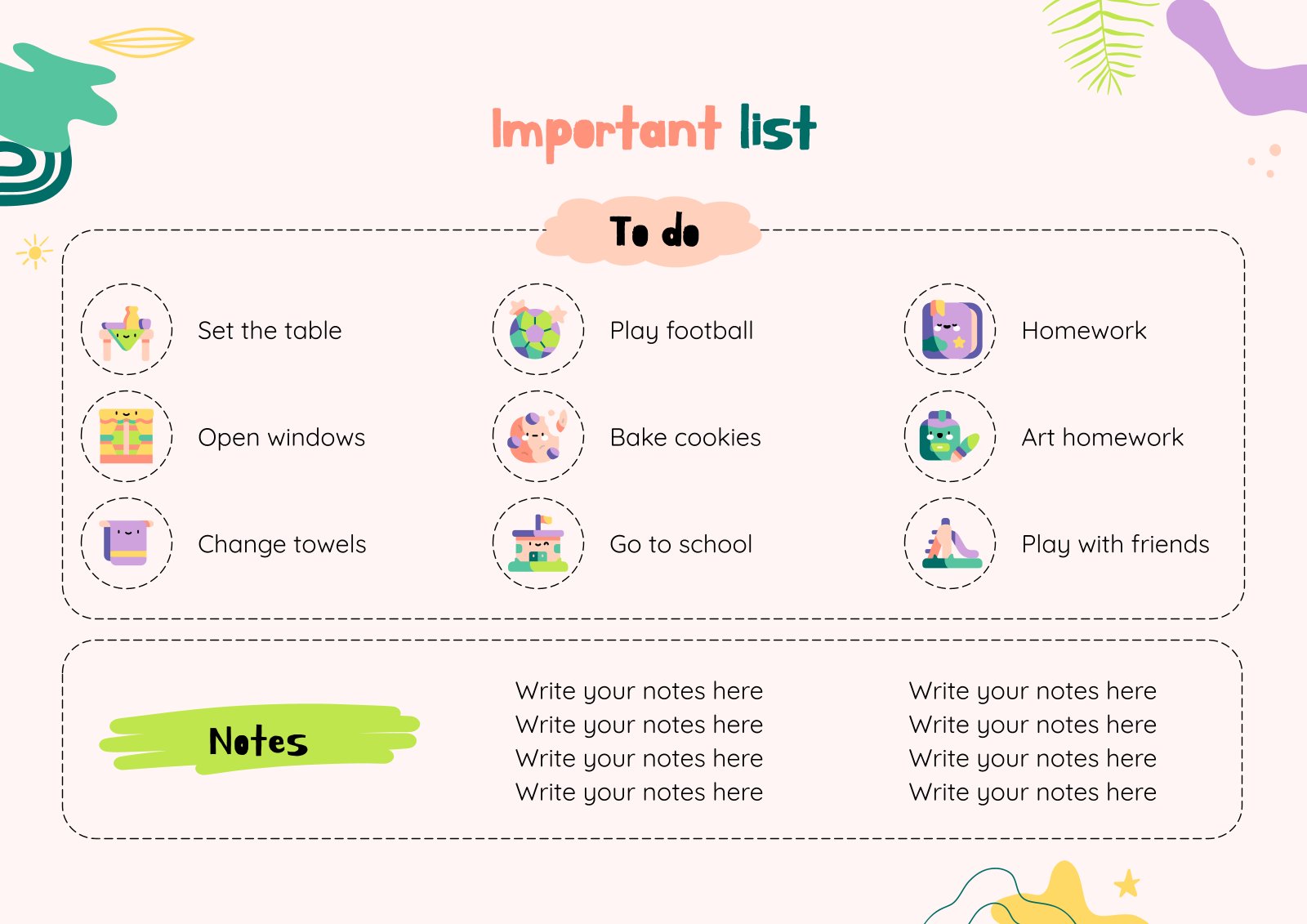 Printable Weekly To Do List for Pre-K | Google Slides &amp; PPT