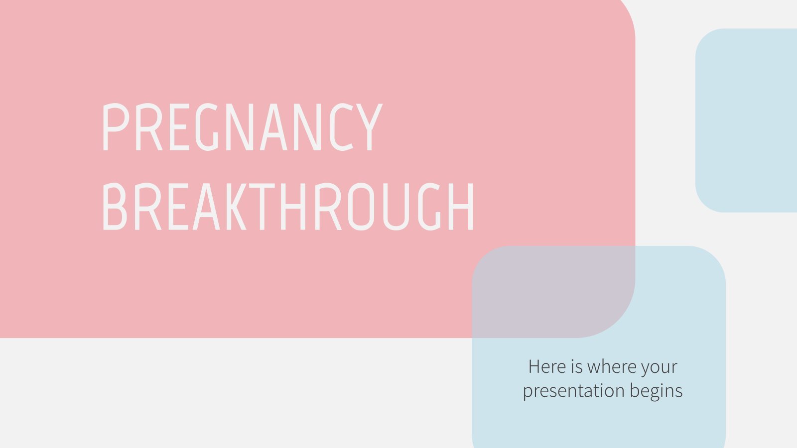 Pregnancy Breakthrough presentation template 