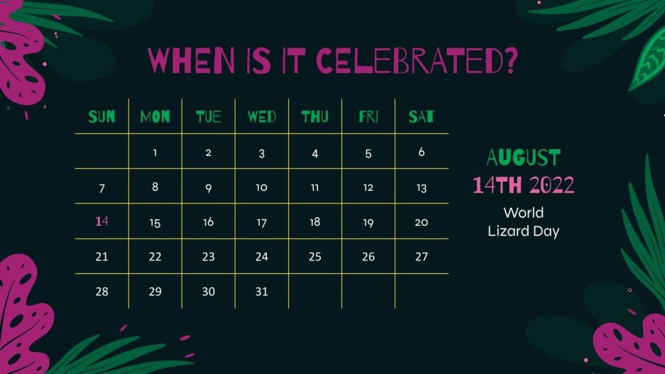 World Lizard Day | Google Slides and PowerPoint