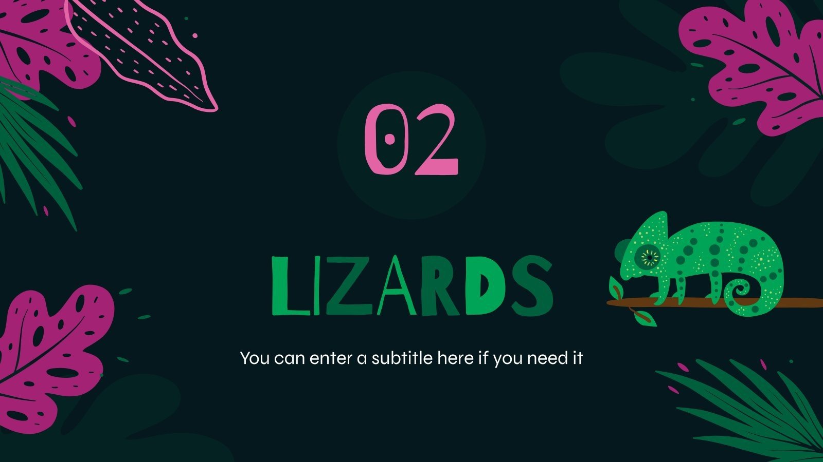 World Lizard Day | Google Slides and PowerPoint