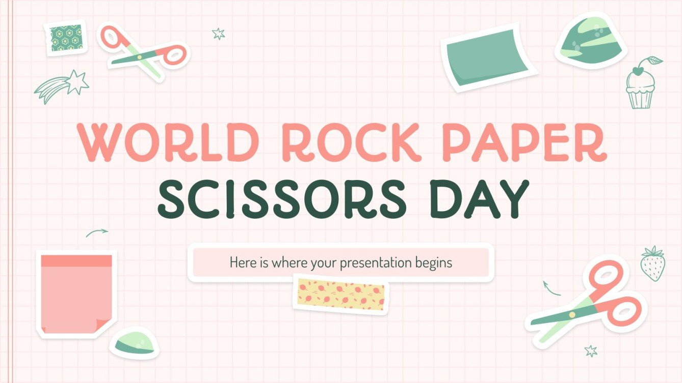 World Rock Paper Scissors Day Google Slides and PowerPoint